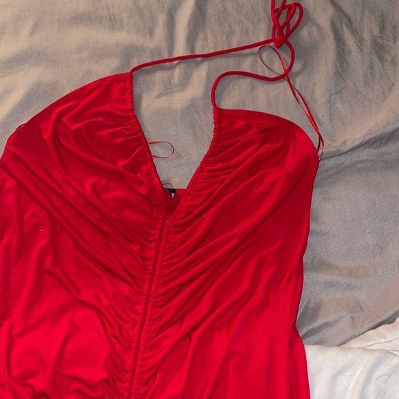 Zara red dress size Large - Picture 9 of 10